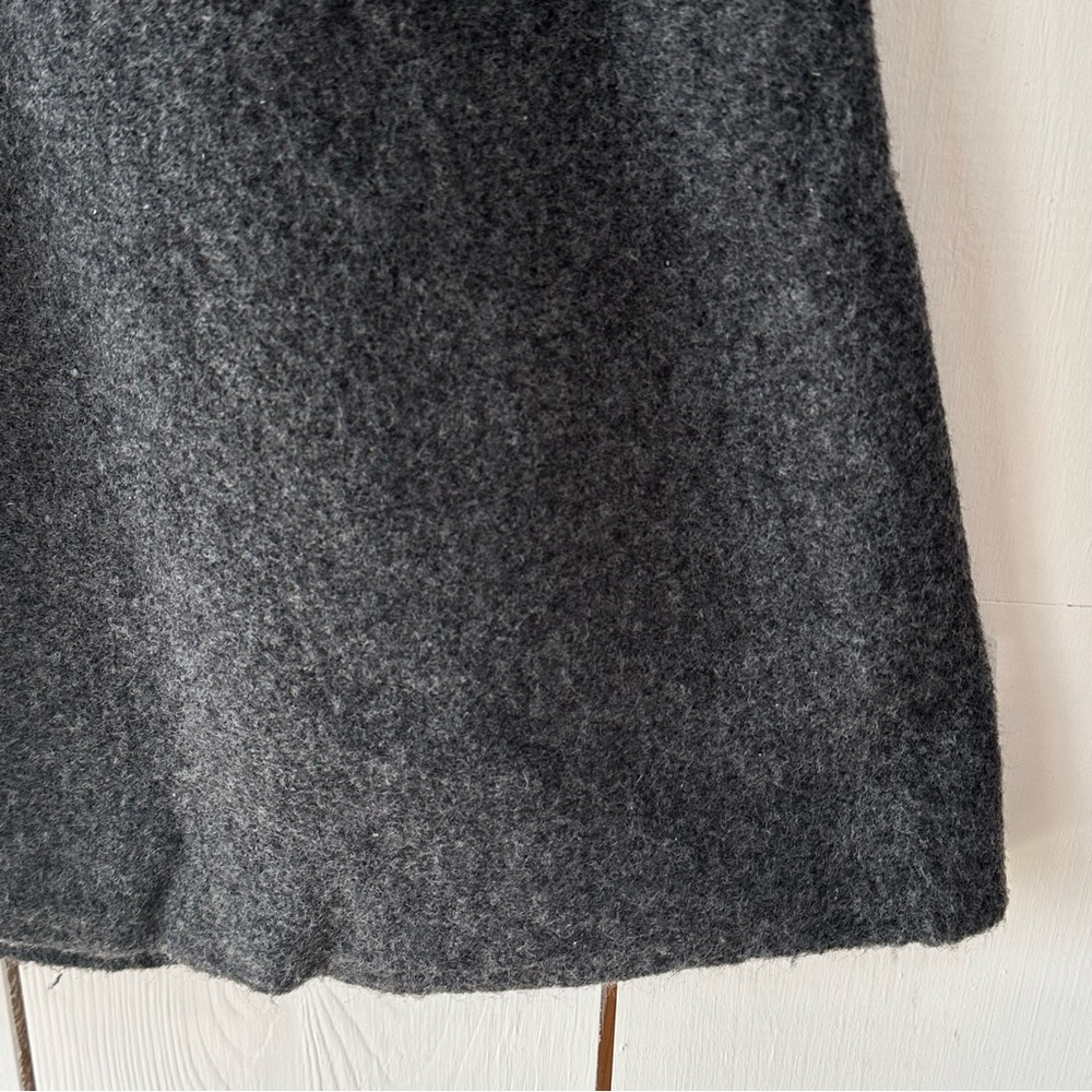 Uniqlo Wool Blend A-Line Skirt Sz S Grey Elasticized Waist - Picture 6 of 9